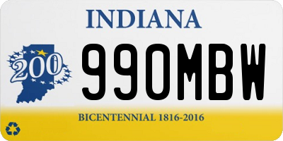 IN license plate 990MBW