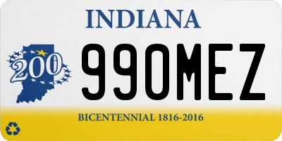 IN license plate 990MEZ