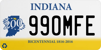 IN license plate 990MFE