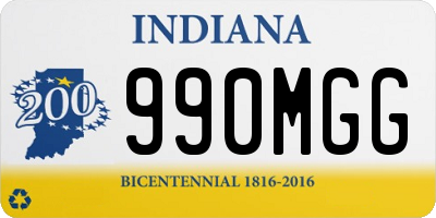 IN license plate 990MGG