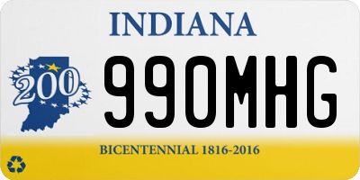 IN license plate 990MHG