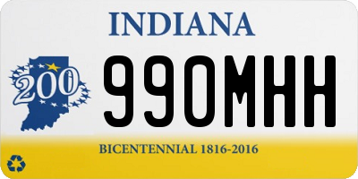 IN license plate 990MHH