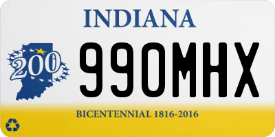 IN license plate 990MHX