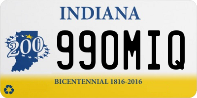 IN license plate 990MIQ