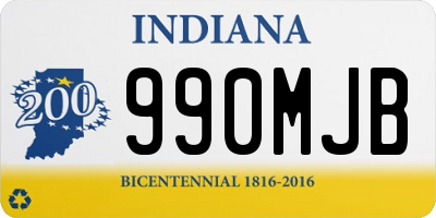 IN license plate 990MJB