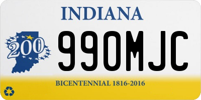 IN license plate 990MJC