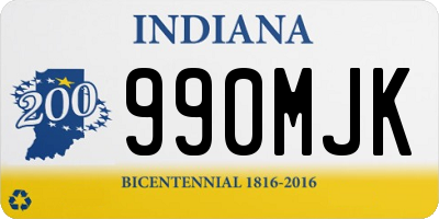 IN license plate 990MJK