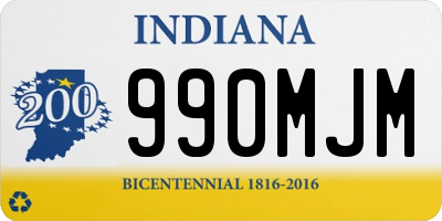 IN license plate 990MJM