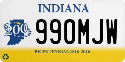 IN license plate 990MJW