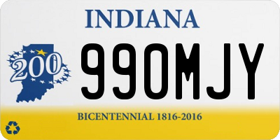 IN license plate 990MJY