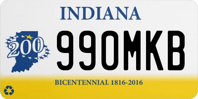 IN license plate 990MKB