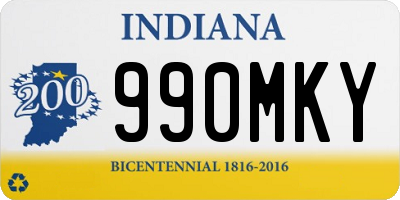 IN license plate 990MKY