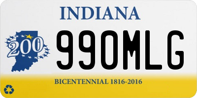 IN license plate 990MLG