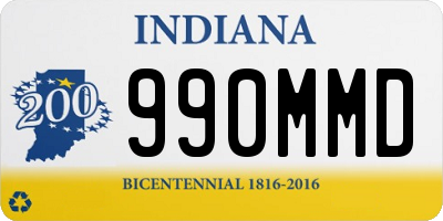 IN license plate 990MMD