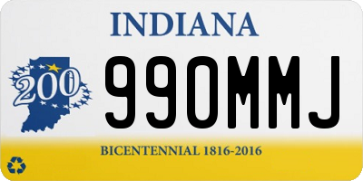 IN license plate 990MMJ