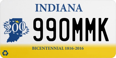 IN license plate 990MMK