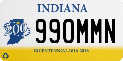 IN license plate 990MMN