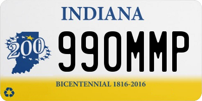 IN license plate 990MMP