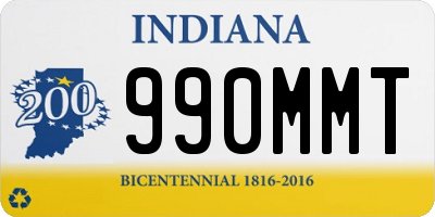 IN license plate 990MMT