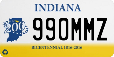 IN license plate 990MMZ