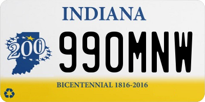 IN license plate 990MNW