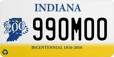 IN license plate 990MOO