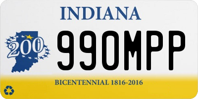 IN license plate 990MPP