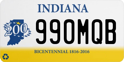 IN license plate 990MQB