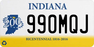 IN license plate 990MQJ