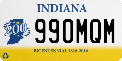 IN license plate 990MQM