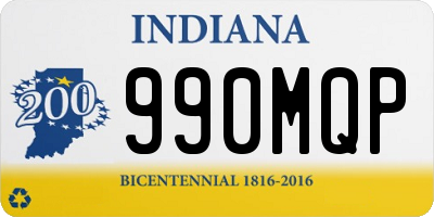 IN license plate 990MQP