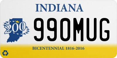 IN license plate 990MUG