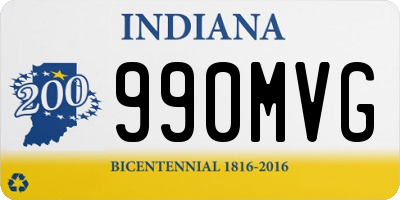 IN license plate 990MVG