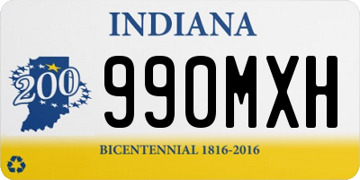 IN license plate 990MXH