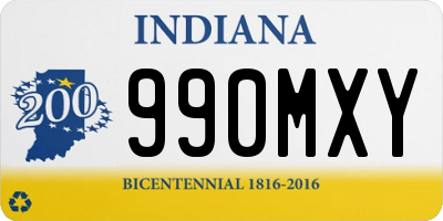 IN license plate 990MXY