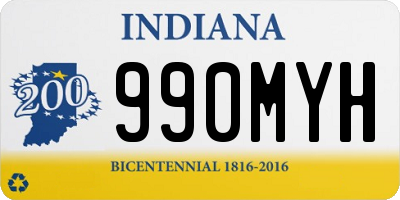 IN license plate 990MYH