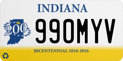 IN license plate 990MYV