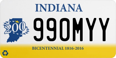 IN license plate 990MYY