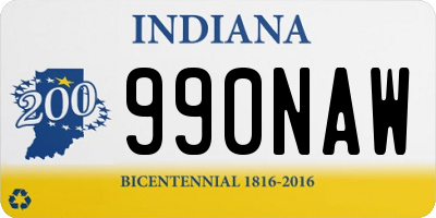 IN license plate 990NAW