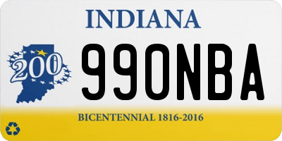 IN license plate 990NBA