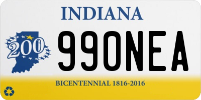 IN license plate 990NEA