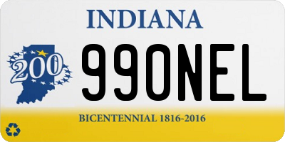 IN license plate 990NEL