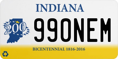 IN license plate 990NEM