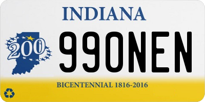 IN license plate 990NEN