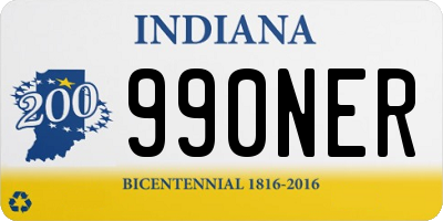 IN license plate 990NER
