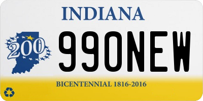 IN license plate 990NEW