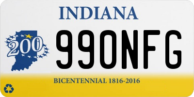 IN license plate 990NFG