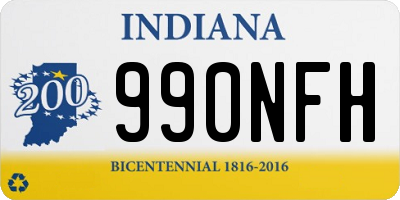 IN license plate 990NFH