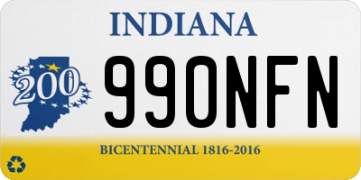 IN license plate 990NFN