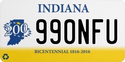 IN license plate 990NFU